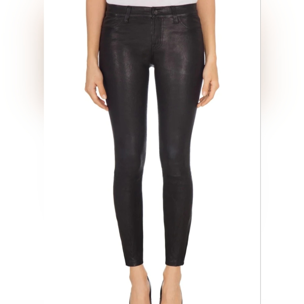 J Brand leather skinny pants size 31